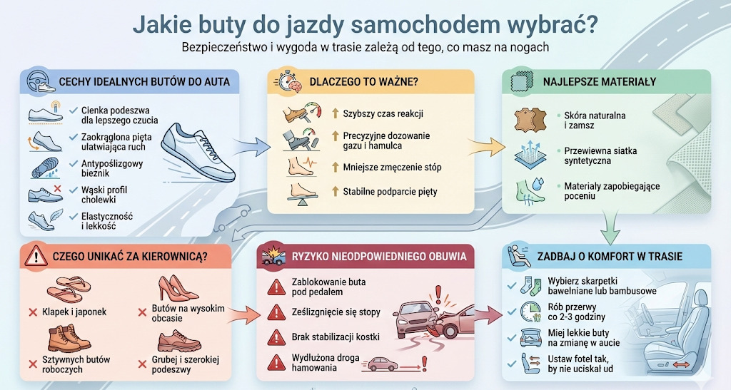 Jakie buty do jazdy samochodem wybrać?