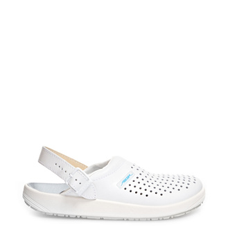 Klapki Medyczne RUBBER 300 Abeba Białe OB