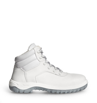 Trzewiki Ochronne BASIC 364 Abeba Białe Szara Podeszwa S2